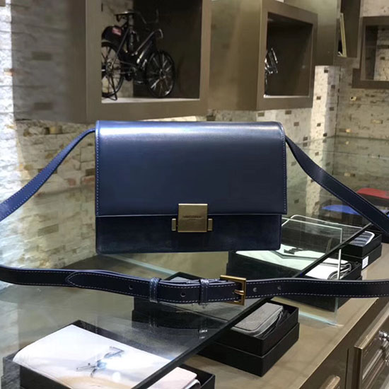 Saint Laurent Közepes Bellechasse Táska Kék 482044