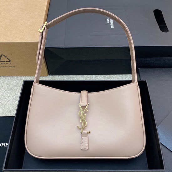 Saint Laurent Monogram Sima Bőr Hobo Táska Rózsaszín 657228