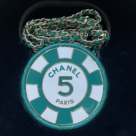 Chanel Clutch Met Ketting Groen Ap3074