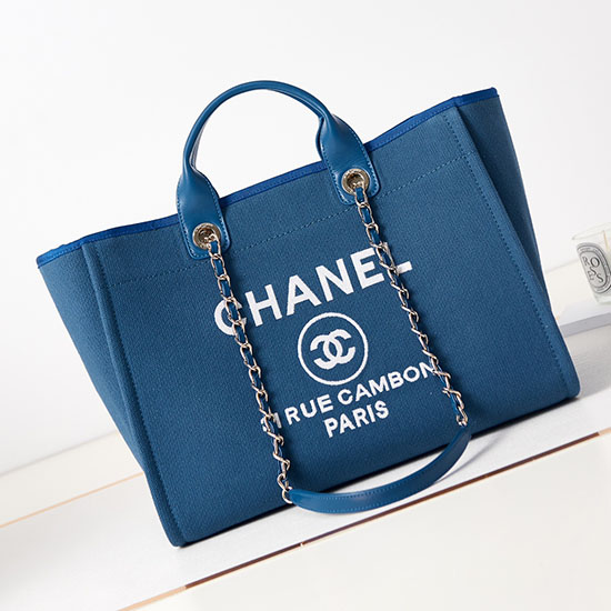 Chanel Grote Draagtas Blauw A66941