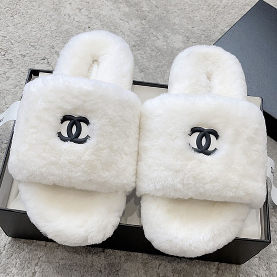 Chanel Wollen Pantoffels Snc091303