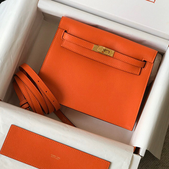 Hermes Evercolor Kelly Dans Oranje Hkd074