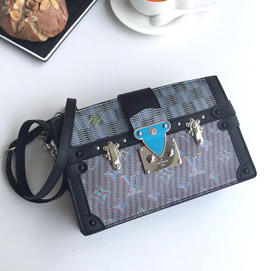 Louis Vuitton Kofferbak Clutch Van Kalfsleer Met Print M55456