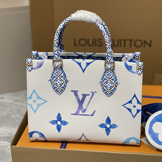 Louis Vuitton Onthego Pm Blauw M22976