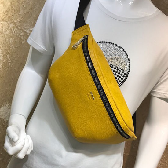 Fendi Belteveske I Kalveskinn Gul F823581