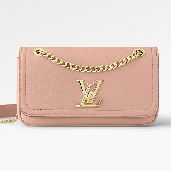 Louis Vuitton Lockme Kjedeveske øst Vest Rosa M22303