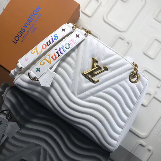 Biała Torebka Louis Vuitton New Wave Z łańcuszkiem M51496