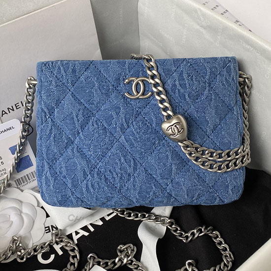 Chanel Dżinsowa Torba Hobo As3830