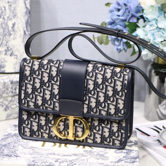 Dior 30 Montaigne Dior Ukośna Torba Niebieska M9203