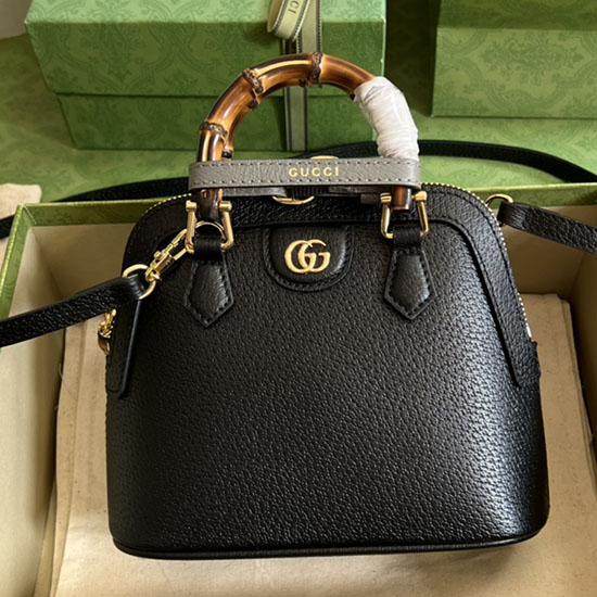 Gucci Diana Mini Torba Na Ramię Czarna 715775