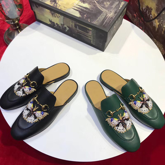 Gucci Princetown Skórzany Pantofel 401181