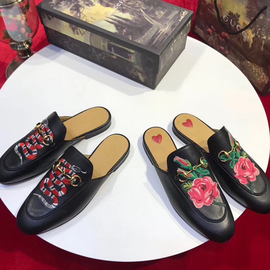 Gucci Princetown Skórzany Pantofel 401182