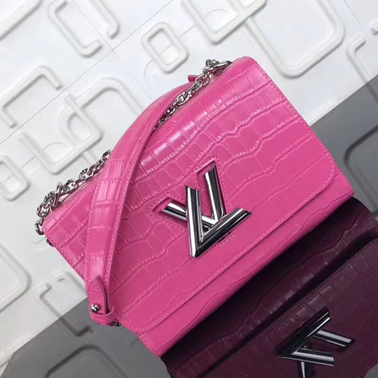 Louis Vuitton Croco Twist PM Różowy M50532