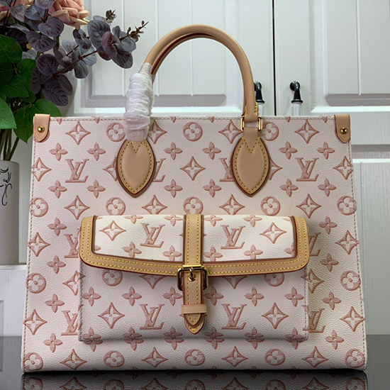 Louis Vuitton Onthego Mm Beżowy M46154