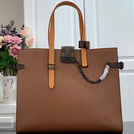 Louis Vuitton Taiga Skóra Onthego Brązowy M30725