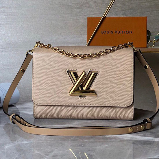 Louis Vuitton Twist Mm Beżowy M53597