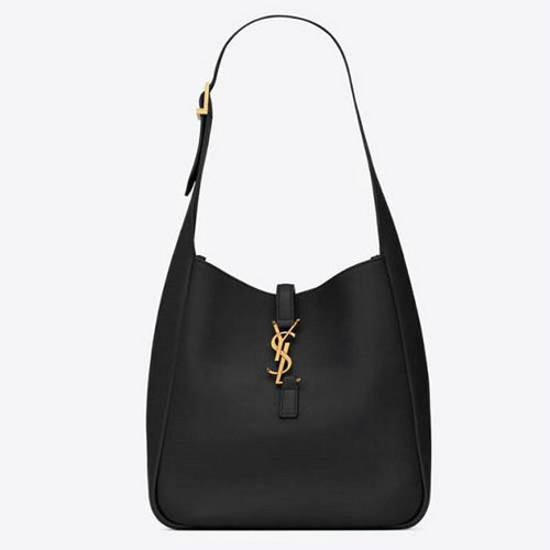 Saint Laurent Le 5 A 7 Miękka Mała Torba Hobo Czarna 713938