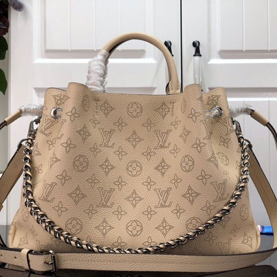 Skórzana Torebka Louis Vuitton Mahina Bella W Kolorze Kremowym M59200