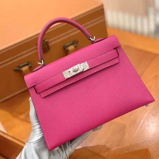 Torba Hermes Mini Kelly II Różowa Magnolia H82401