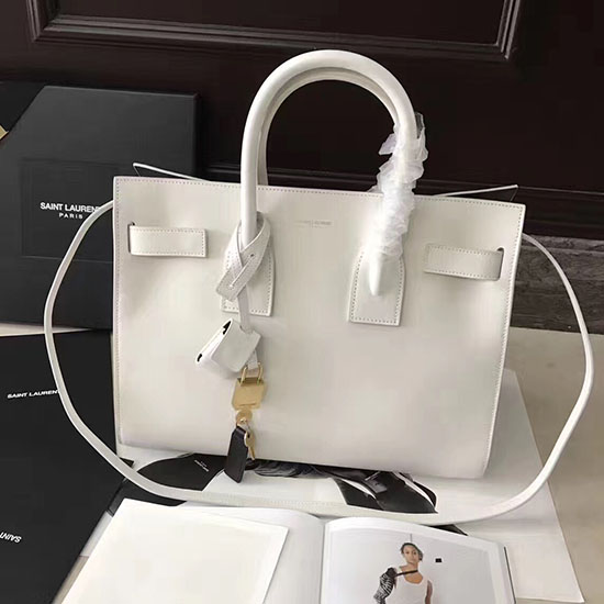 Torba Na Zupę Saint Laurent Sac De Jour Biała 378299