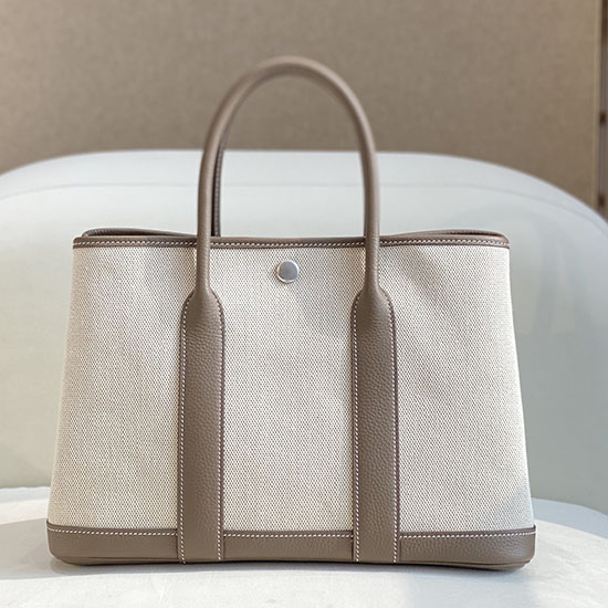 Bolsa Hermes Canvas Garden Party 30 Hg030306