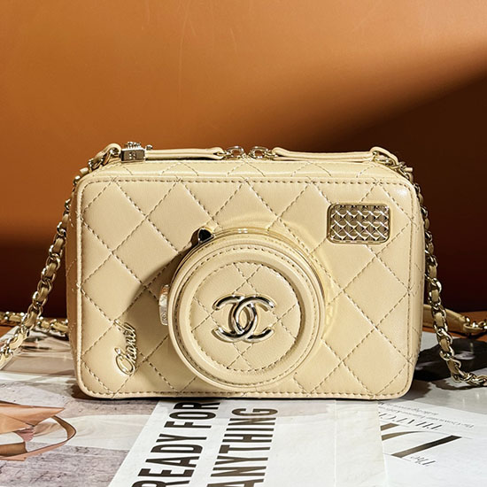 Bolsa Para Câmera Chanel Bege As4817