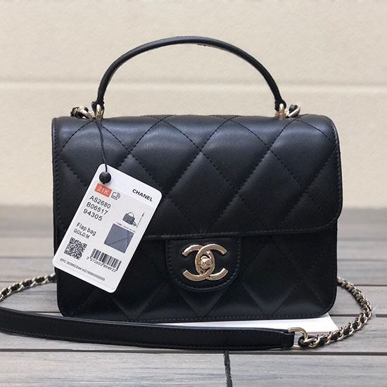 Bolsa Pequena Com Aba Chanel Com Alça Superior As2680