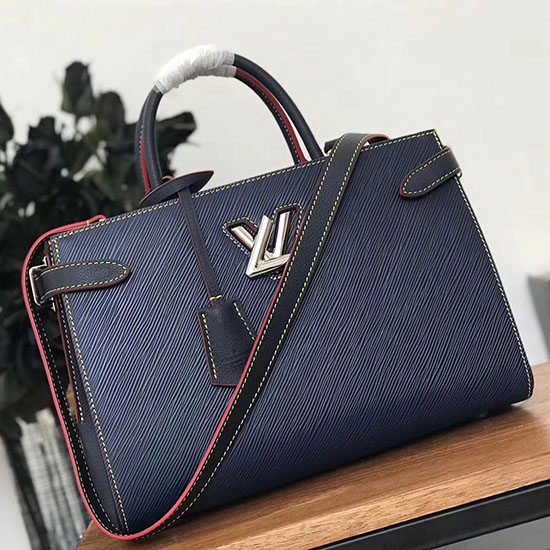 Louis Vuitton Bolsa De Couro Epi Torção Indigo M54980