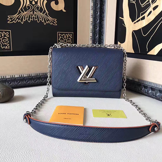 Louis Vuitton Epi Couro Torção Mm Indigo M54559