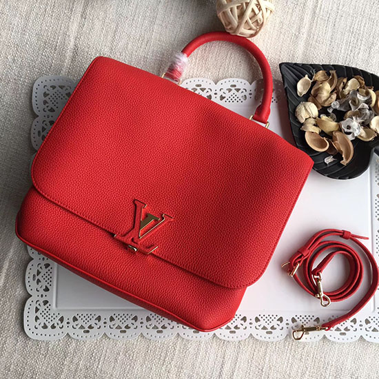 Louis Vuitton Taurillon Couro Volta Vermelho M50255