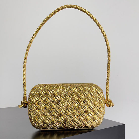 Nó Bottega Veneta Em Pulseira Dourada B717623