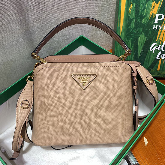 Prada Matinee Pequena Bolsa De Couro Saffiano Rosa 1ba286