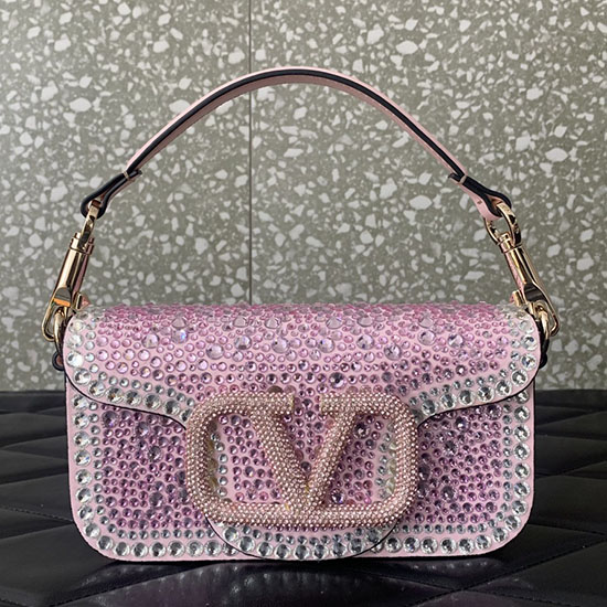 Valentino Bolsa De Ombro Pequena Loco Rosa V5013