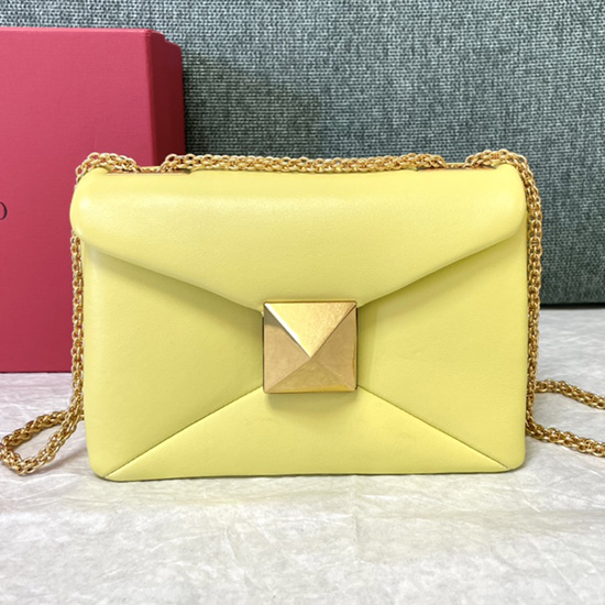 Valentino Garavani Bolsa De Ombro Com Um Pino Amarelo V1215