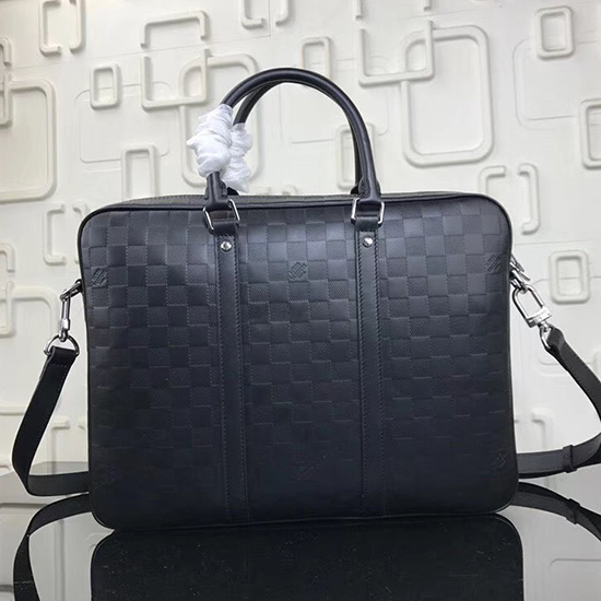 Louis Vuitton Damier Infini кожаные порт-документы Voyage N41146