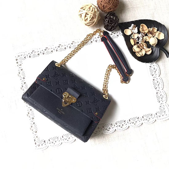 Louis Vuitton Monogram Empreinte Vavin PM темно-синий M52271