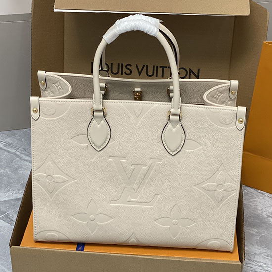 Louis Vuitton Onthego мм кремовый M46531