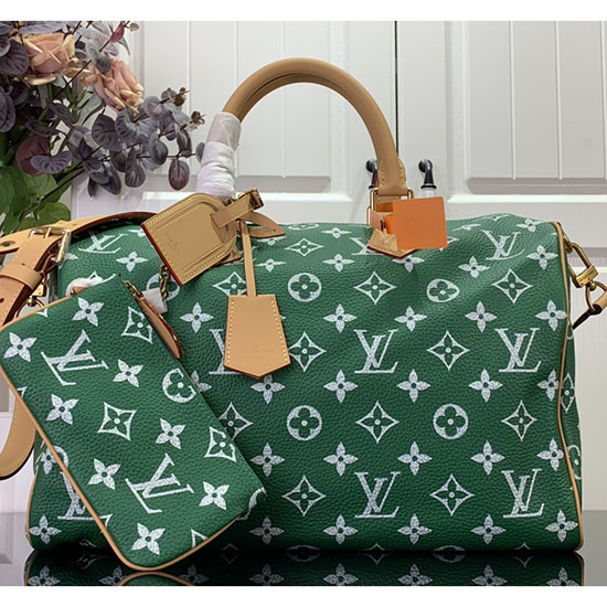 Louis Vuitton Speedy P9 бандульер 40 зеленый M24419