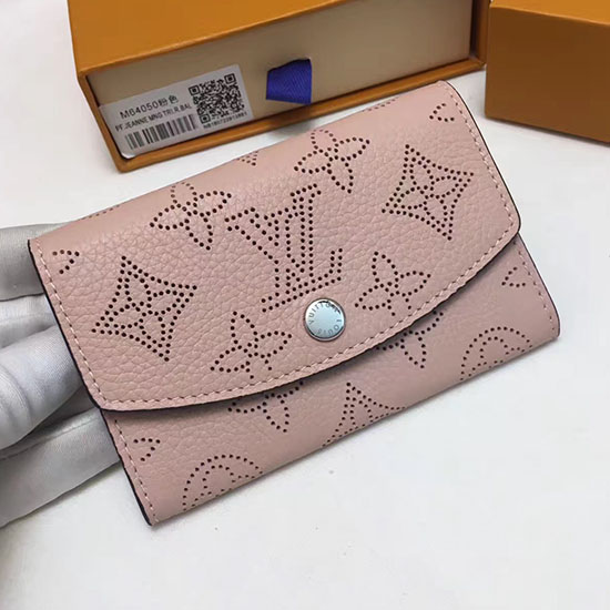 Кожаный кошелек для монет Louis Vuitton Mahina Magnolia M64050