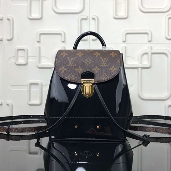 Лакированный рюкзак Louis Vuitton с горячими источниками Noir M53545