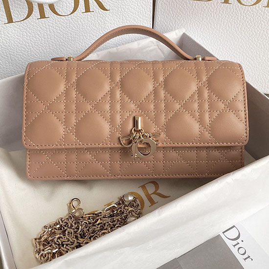 Мини-сумка Miss Dior розовая D3370