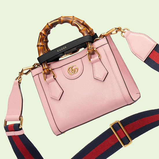 Мини-сумка-тоут Gucci Diana розовая 702732