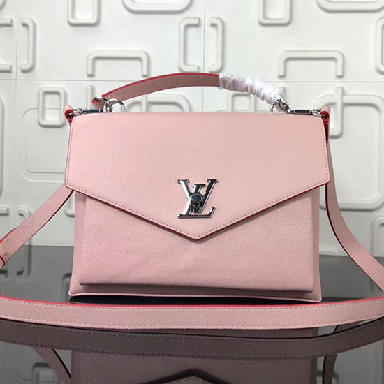 Мягкая телячья кожа Louis Vuitton My Lockme Rose Kyoto M54878