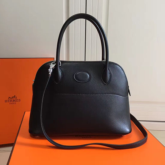 Сумка Hermes Bolide 27 из черной кожи Swift Hb2701