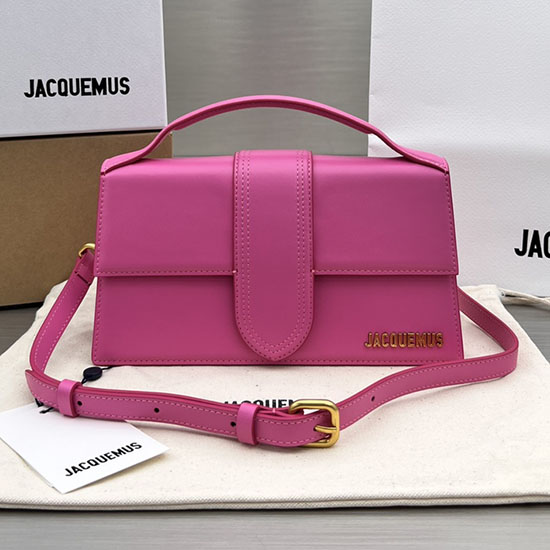 Сумка Jacquemus Le Bambino из телячьей кожи персикового цвета Jm2056