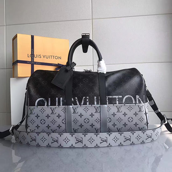 Холщовые туфли Louis Vuitton Keepall 45 с монограммой M43412