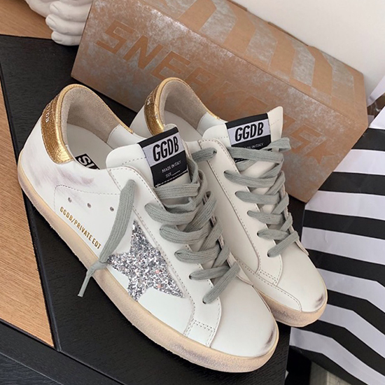 кроссовки Golden Goose из телячьей кожи Gg07712