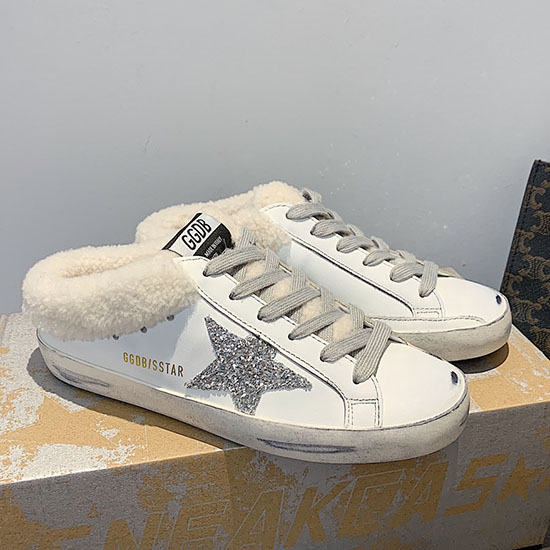 кроссовки Superstar из овчины Golden Goose Shg111702