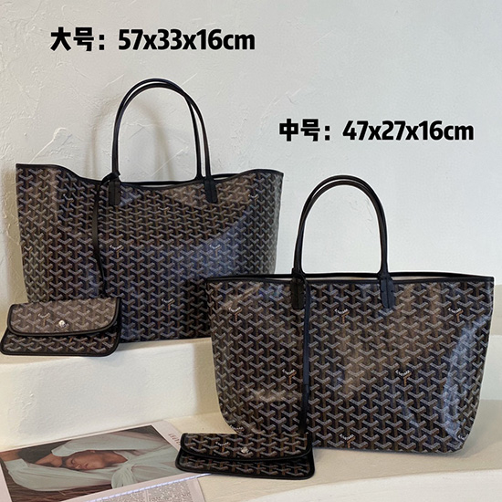 черная сумка-тоут Goyard Saint Louis G6001