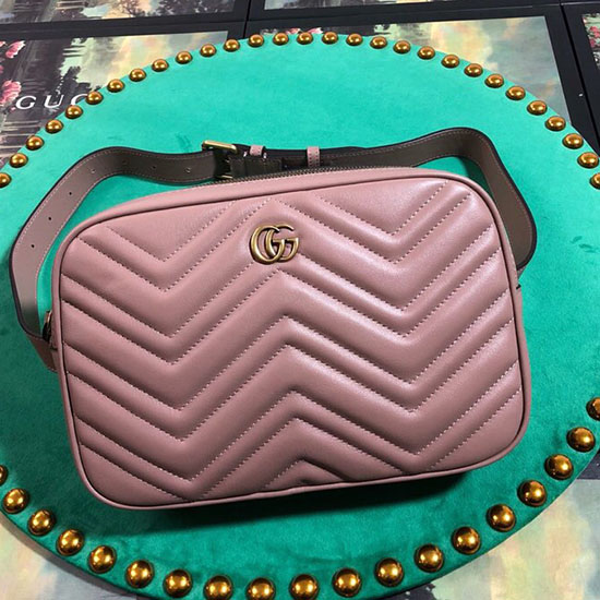 Gucci Gg Marmont Matelass Bältesväska Naken 523380